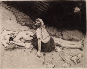 La mère de Lemminkäinen - Akseli Gallen-Kallela