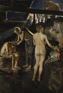 Dans le sauna - Akseli Gallen Kallela