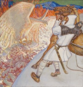 Lemminkäinen à la rivière de Tuonela, 1920 - Akseli Gallen Kallela