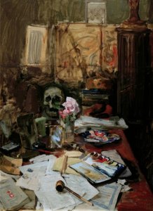 Bureau de travail à Paris - Akseli Valdemar Gallen Kallela