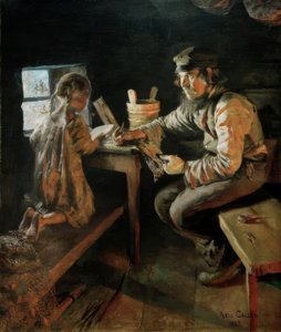 Première leçon - Akseli Valdemar Gallen Kallela