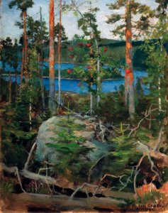 Paysage au lac Jamajärvi - Akseli Valdemar Gallen Kallela