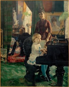 Portrait de la famille du mathématicien E.R. Neovius - Akseli Valdemar Gallen Kallela