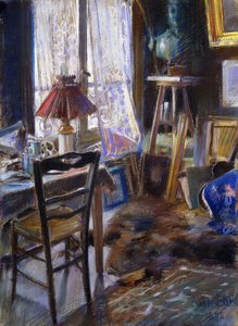 Le studio du Comte Deheaulme de Vallombreuse, 36 Rue Jouffroy, Paris