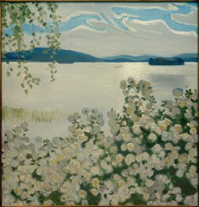 Roses blanches - Akseli Valdemar Gallen Kallela