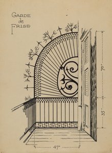 Balcon en fer forgé
