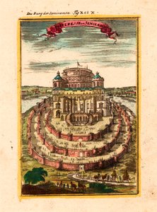 La forteresse et les jardins suspendus de la reine légendaire Sémiramis à Babylone - Alain Manesson Mallet