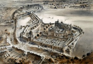Château de Kenilworth, vers 1575, vers les années 1960