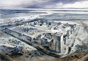 Château de Portchester, XVe siècle, vers 1960 - Alan Ernest Sorrell