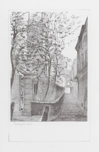 Ruelles de Londres : Ironmonger Lane (litho) - Alan Stapleton