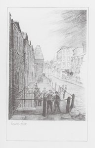 Ruelles de Londres : London Lane (lithographie) - Alan Stapleton