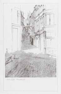 Ruelles de Londres : Love Lane, Monument (litho)