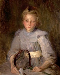 Une fille avec une raquette - Albert de Belleroche