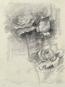 Nature morte de roses dans un vase, vers 1890 - Albert de Belleroche