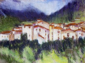 Paysage alpin, par Alberico Balbi Valier (1869-1910 environ)