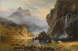 Indiens pêchant à la lance