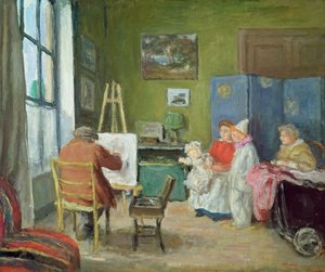 Renoir peignant sa famille, rue Caulaincourt