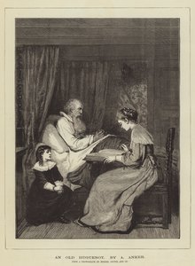 Un vieux huguenot - Albert Anker