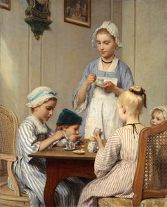Enfants au petit déjeuner, 1879