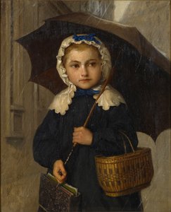 Louise Anker avec parapluie, 1872