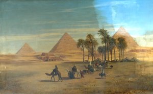 Les pyramides de Gizeh, Égypte - Albert August Zimmermann
