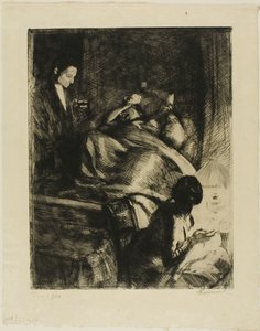 Livraison, plaque trois de la femme - Albert Besnard