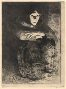 Dans les cendres - Albert Besnard