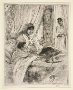 Le Déjeuner (ou Maternité heureuse) - Albert Besnard