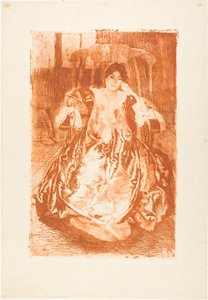 La robe de soie - Albert Besnard