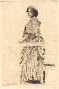 Femme en cape - Albert Besnard