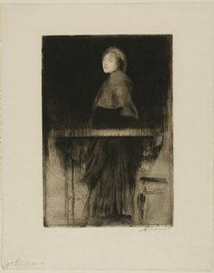 Femme en cape - Albert Besnard