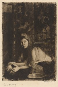 La femme au vase - Albert Besnard