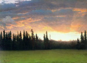 Coucher de soleil en Californie - Albert Bierstadt