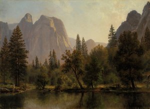 Rochers de la cathédrale, vallée de Yosemite, vers 1872