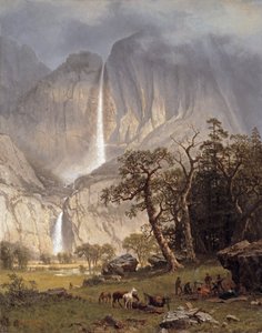 Cho-looke, la chute de Yosemite, 1864 - Albert Bierstadt
