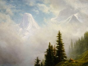 Haut dans les montagnes - Albert Bierstadt