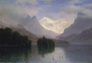 Scène de montagne - Albert Bierstadt
