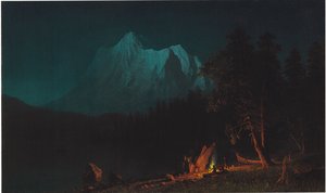 Paysage Montagneux au Clair de Lune