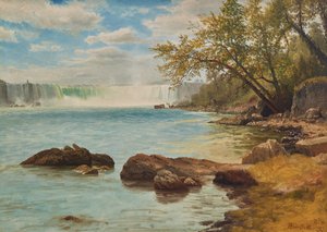 Chutes du Niagara avec Terrapin Tower, c.1869 - Albert Bierstadt