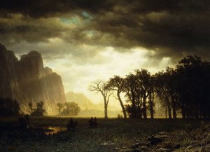 Tempête passagère à Yosemite, 1865 - Albert Bierstadt