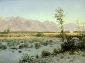 Paysage de prairie - Albert Bierstadt