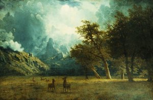 Tempête sur le pic Laramie - Albert Bierstadt