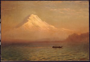 Lever de soleil sur le mont Tacoma - Albert Bierstadt