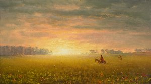 Coucher de soleil sur les prairies, vers 1861 - Albert Bierstadt
