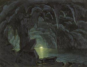 La Grotte Bleue, Capri - Albert Bierstadt