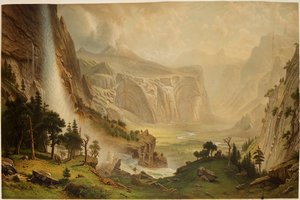 Les dômes du Yosemite - Albert Bierstadt