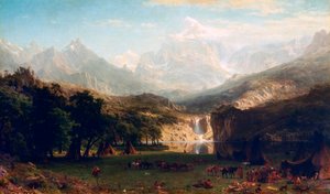 Les Montagnes Rocheuses, pic Landers, 1863 - Albert Bierstadt