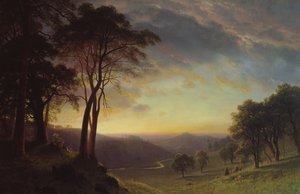 La vallée de la rivière Sacramento - Albert Bierstadt