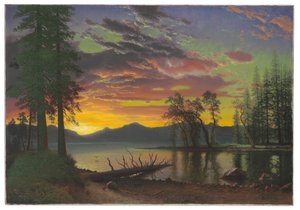 Crépuscule, Lac Tahoe, vers 1870 - Albert Bierstadt