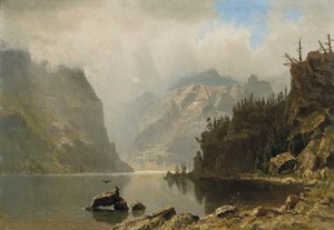 Paysage occidental - Albert Bierstadt